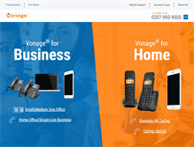 Tablet Screenshot of m.vonage.co.uk